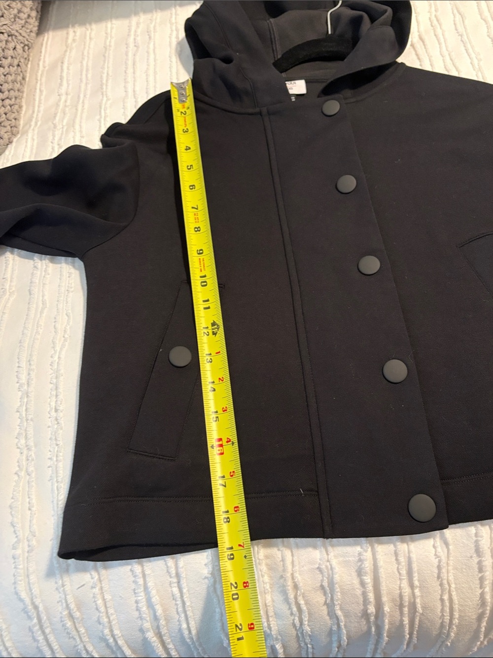 CAbi Low Key Black Hooded Snap Jacket - Picture 7 of 11